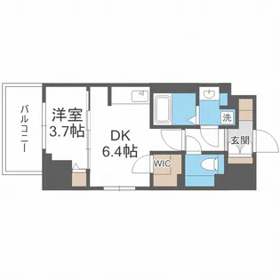 ジオエント新町【11階】の間取り