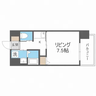 LIVIAZ NAMBA KRASS【11階】の間取り