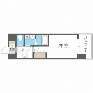 レジュールアッシュ塚本レジデンス【8階】の間取り