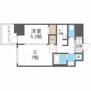 コンフォリア・リヴ新大阪WEST【9階】の間取り