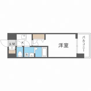 レジュールアッシュ塚本レジデンス【4階】の間取り