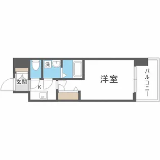 レジュールアッシュ塚本レジデンス【7階】の間取り