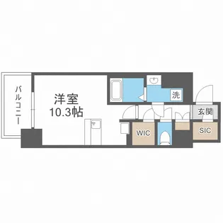 メルディア大正D.C.【12階】の間取り