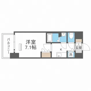 クレストタップ京橋【5階】の間取り