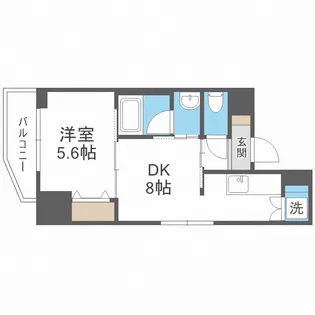 Wave on Horie Tower【10階】の間取り