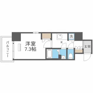 クレストタップ京橋【9階】の間取り