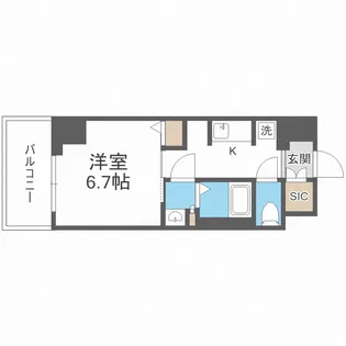 ジオエント新町【11階】の間取り