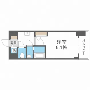 エスリードレジデンス新大阪プライム【6階】の間取り