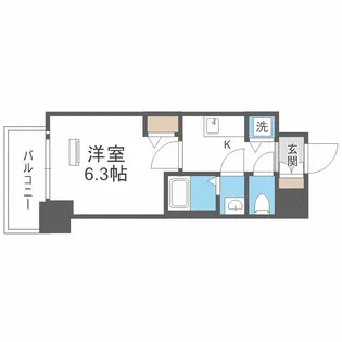 ゼオン大阪EAST【2階】の間取り
