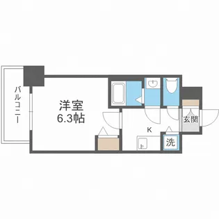 ゼオン大阪EAST【2階】の間取り