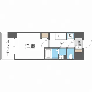 エスリードレジデンス大阪福島【4階】の間取り