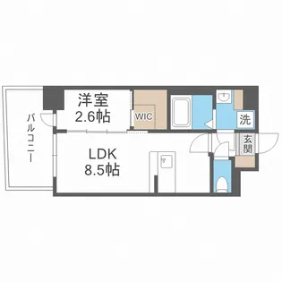 セレニテ西中島アリア壱番館【6階】の間取り