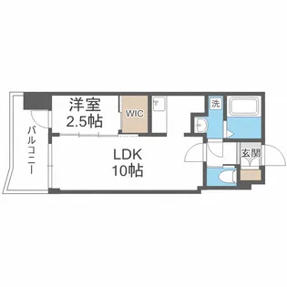 セレニテ西中島アリア弐番館【9階】の間取り