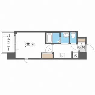 エステムコート大阪シティサイト【6階】の間取り