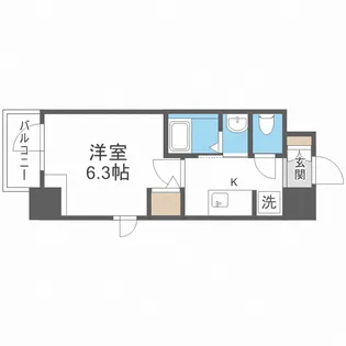 ジオエント福島野田【10階】の間取り
