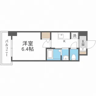 ジオエント福島野田【5階】の間取り