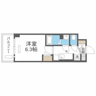 プレサンス南堀江スタイルズ【2階】の間取り