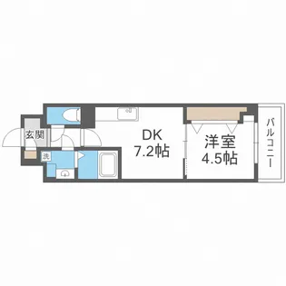 Gioia Namba【10階】の間取り