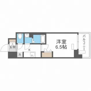 プレサンス OSAKA 西中島リエゾン【4階】の間取り