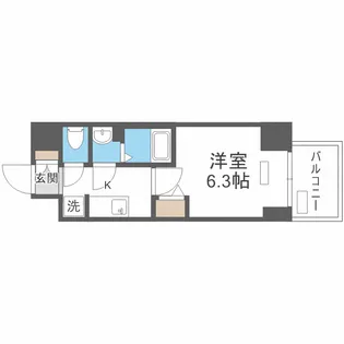 プレサンス堺筋本町ディスティニー【7階】の間取り