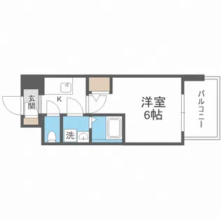 エスリード弁天町グランツ【9階】の間取り