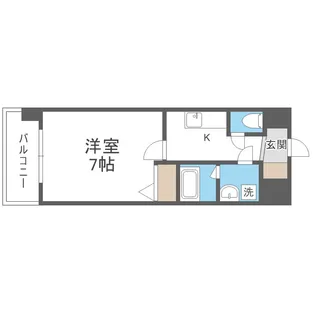 スプランディッド難波SOUTH【3階】の間取り