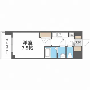 スプランディッド難波SOUTH【3階】の間取り