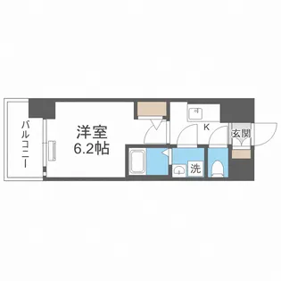 エスリード大阪京橋フロレゾン【8階】の間取り