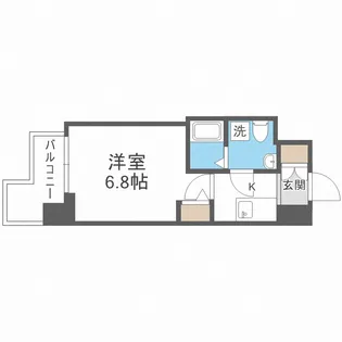 セレニテ難波プリエ【13階】の間取り