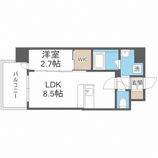 セレニテ福島プリエ【14階】の間取り