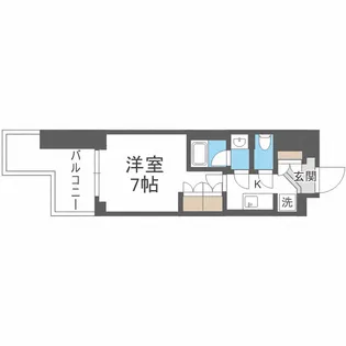 ルネフラッツ谷町四丁目【5階】の間取り