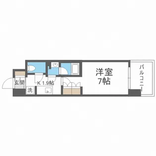 コンフォリア・リヴ新大阪Q【7階】の間取り