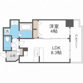 LA DOUCEUR谷町【10階】の間取り