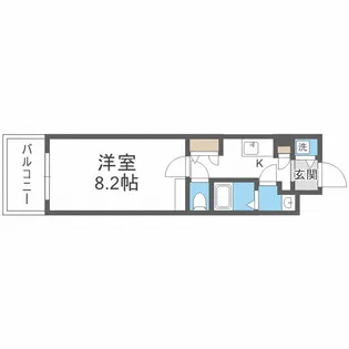 La Douceur玉造【8階】の間取り