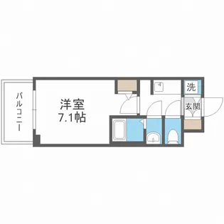 S-RESIDENCE天満Gracis【6階】の間取り