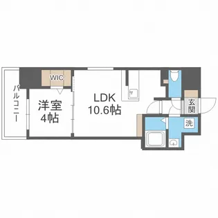 La Douceur玉造【4階】の間取り