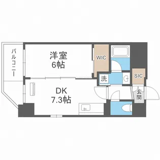エステムコート新梅田【4階】の間取り
