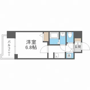 S-RESIDENCE天満Gracis【7階】の間取り
