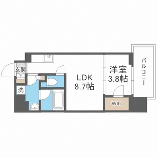 エル・セレーノ天満橋【12階】の間取り