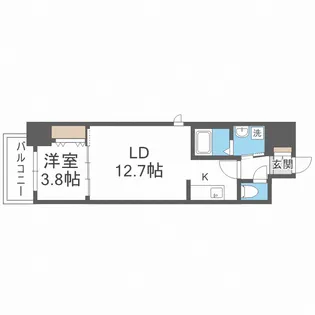 ラクラス堺筋本町 【11階】の間取り
