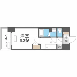 プレサンス THE TENNOJI 逢阪トゥルー【9階】の間取り