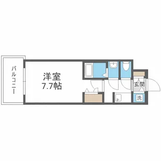 S-RESIDENCE三国WEST【10階】の間取り