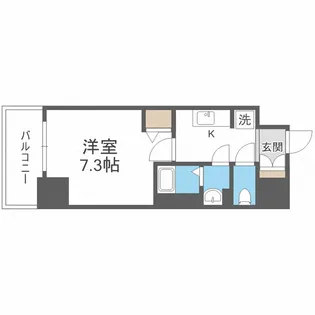 プリムール新深江【9階】の間取り