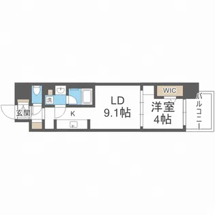 アーバネックス梅田中崎町【2階】の間取り