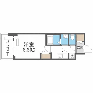 プレサンス天王寺ノースヴィアーレ【2階】の間取り