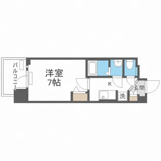 プレサンス天王寺ノースヴィアーレ【5階】の間取り