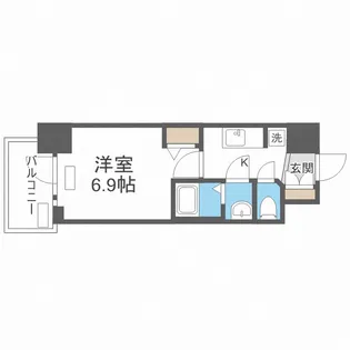 プレサンス天王寺ノースヴィアーレ【4階】の間取り