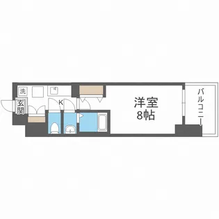 Luxe難波南【2階】の間取り
