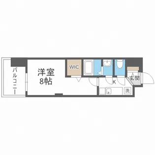 Luxe難波南【5階】の間取り