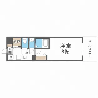 Luxe難波南【9階】の間取り